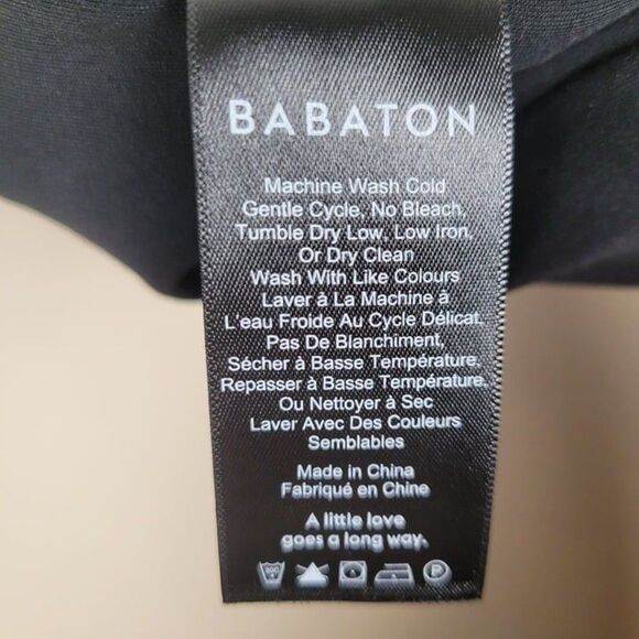 Aritzia Babaton Size 4 Mikey Jumpsuit Wide Leg Crop Sleeveless Stretch Black - Picture 10 of 12